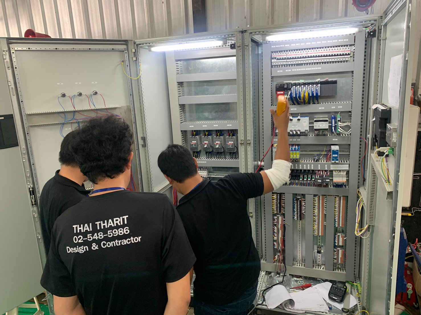 Wiring PLC ตู้ควบคุม Boiler และ ตู้ เมน Power ควบคุม Boiler