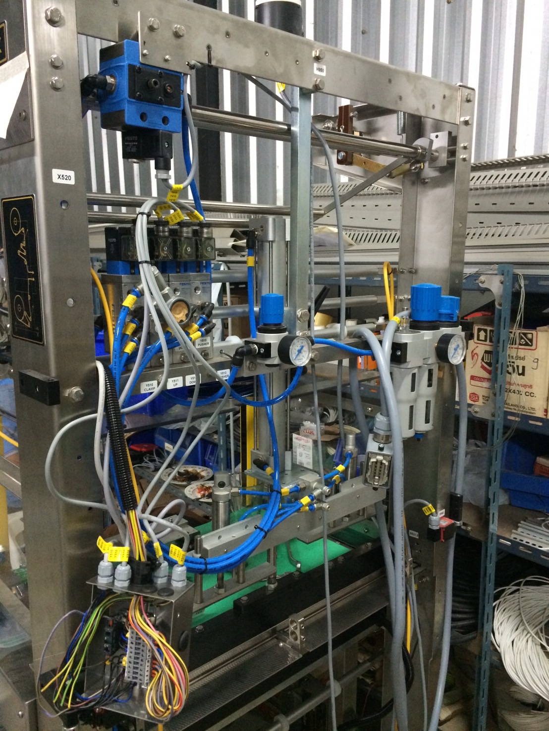 Wiring and installation of packaging machinery